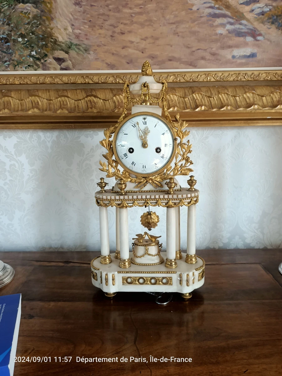 ANCIENNE PENDULE HORLOGE Cartel statue sculpture marbre et régule EUR ANCIENNE PENDULE HORLOGE Cartel statue sculpture marbre et régule EUR