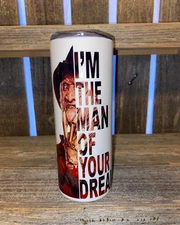 Nightmare On Elm Street Freddy Krueger 20oz oz 20 oz. 20oz. Sublimation Tumbler