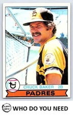 Chuck Baker Rookie 1979 Topps  #456  SKU100441 FOR COND. SEE PICS