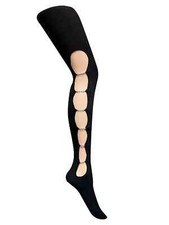 SPECIAL EDITION COLLANT Calzedonia T 1/2 S/M NERO black CON BRILLANTI VETRO