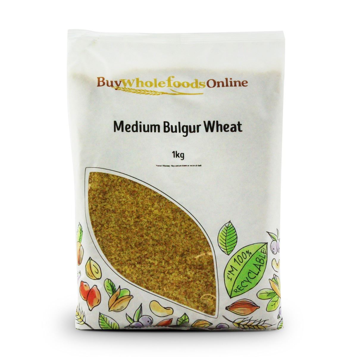 Bulgur Wheat Medium 1kg | BWFO | Free UK Mainland P&P