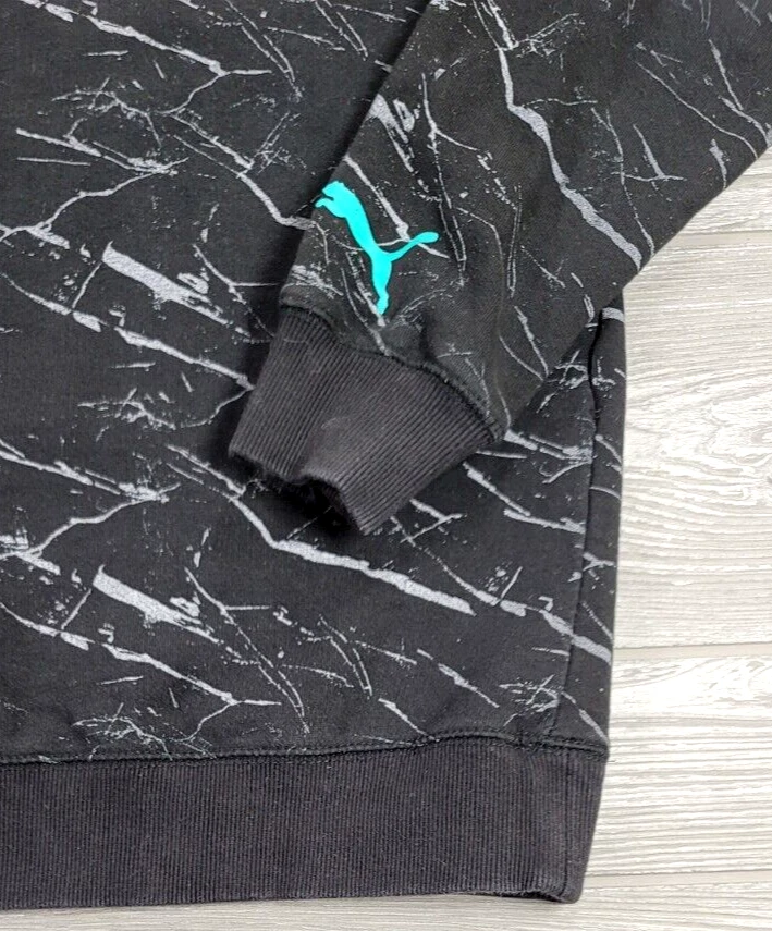 Suéter Puma Niña XL Negro Cuello Redondo Pullover Manga Grande Logotipo Hechizado Foto 3 de 4