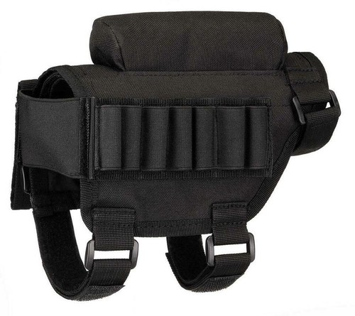 Tactical Buttstock Rifle Cheek Rest Pouch Riser Pad Cartridges Holder Carrier - Picture 10 of 14