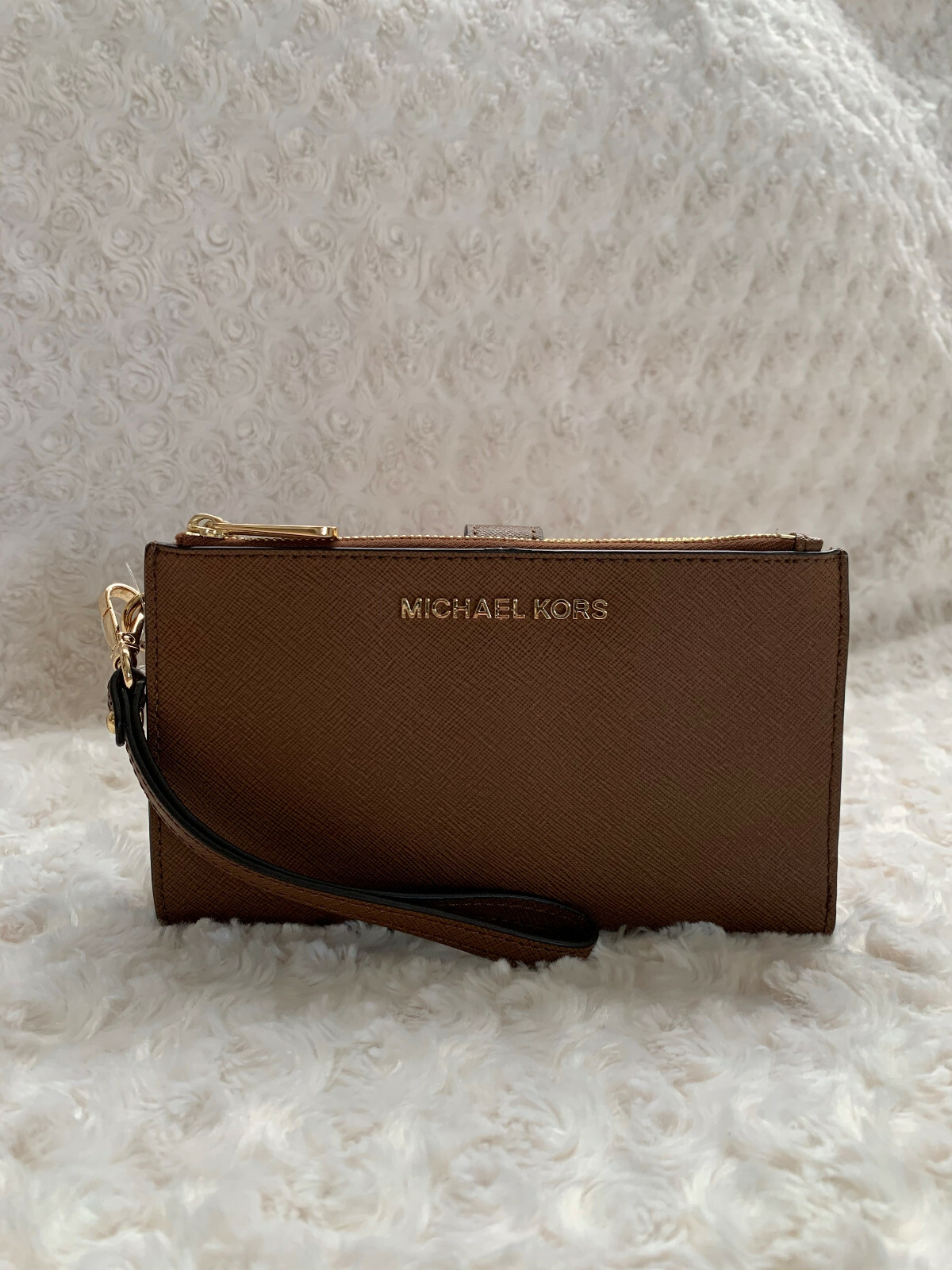 NWT Michael Kors Jet Set Travel Large Double Zip Wristlet