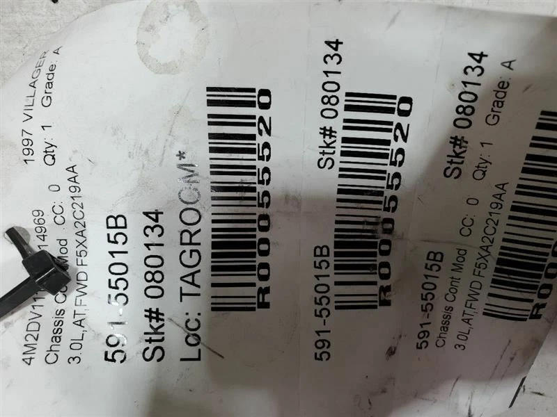 1995-1998, Mercury Villager, tablero central ABS, verde, tracción delantera, 3,0 L, PN - F5XA2C219AA Foto 3 de 3