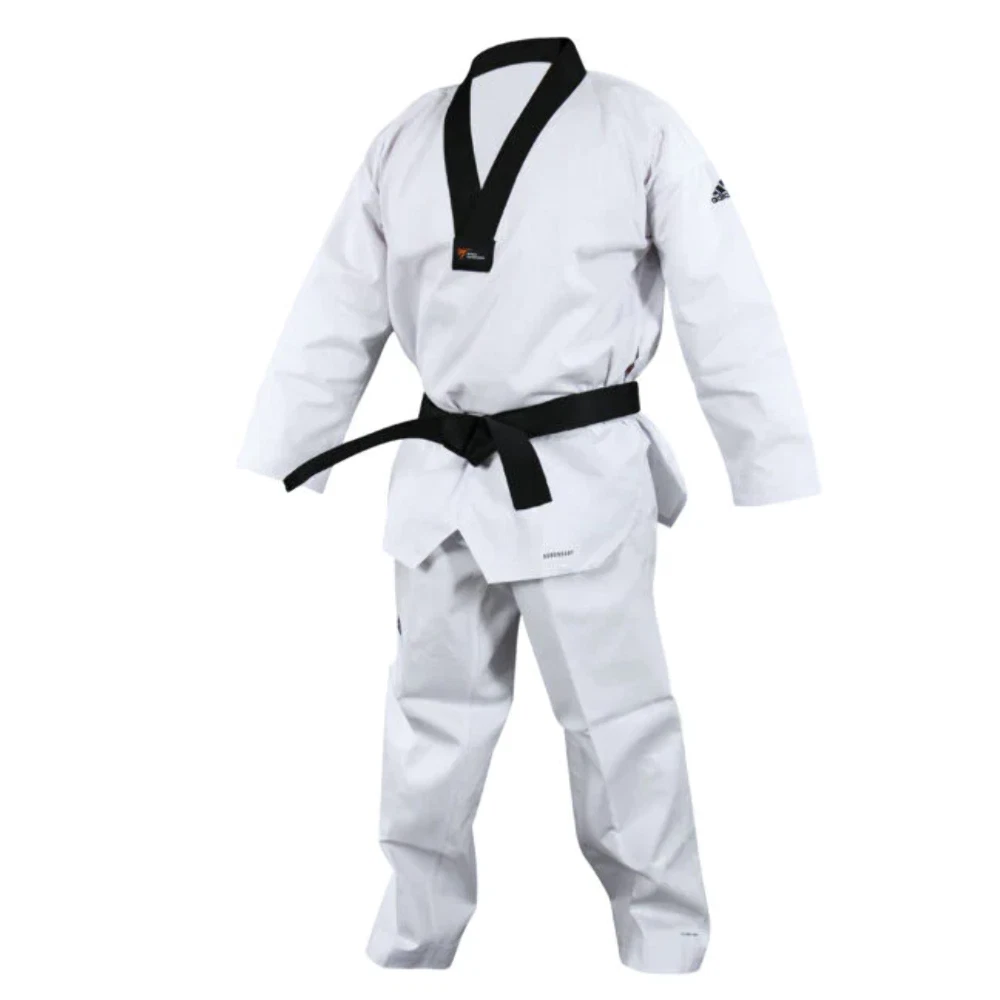 Taekwondo Uniform Gi Adichamp III Black V Climacool WT | eBay