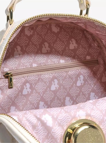 Disney Loungeflt Beauty And The Beast Lace Loungefly Backpack BoxLunch Exclusive - Picture 6 of 6