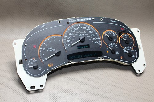 03-04 *REMAN CHEVY GM 2500 TRANS TEMP INSTRUMENT CLUSTER 15182144 SPEEDO 266k - Picture 1 of 8