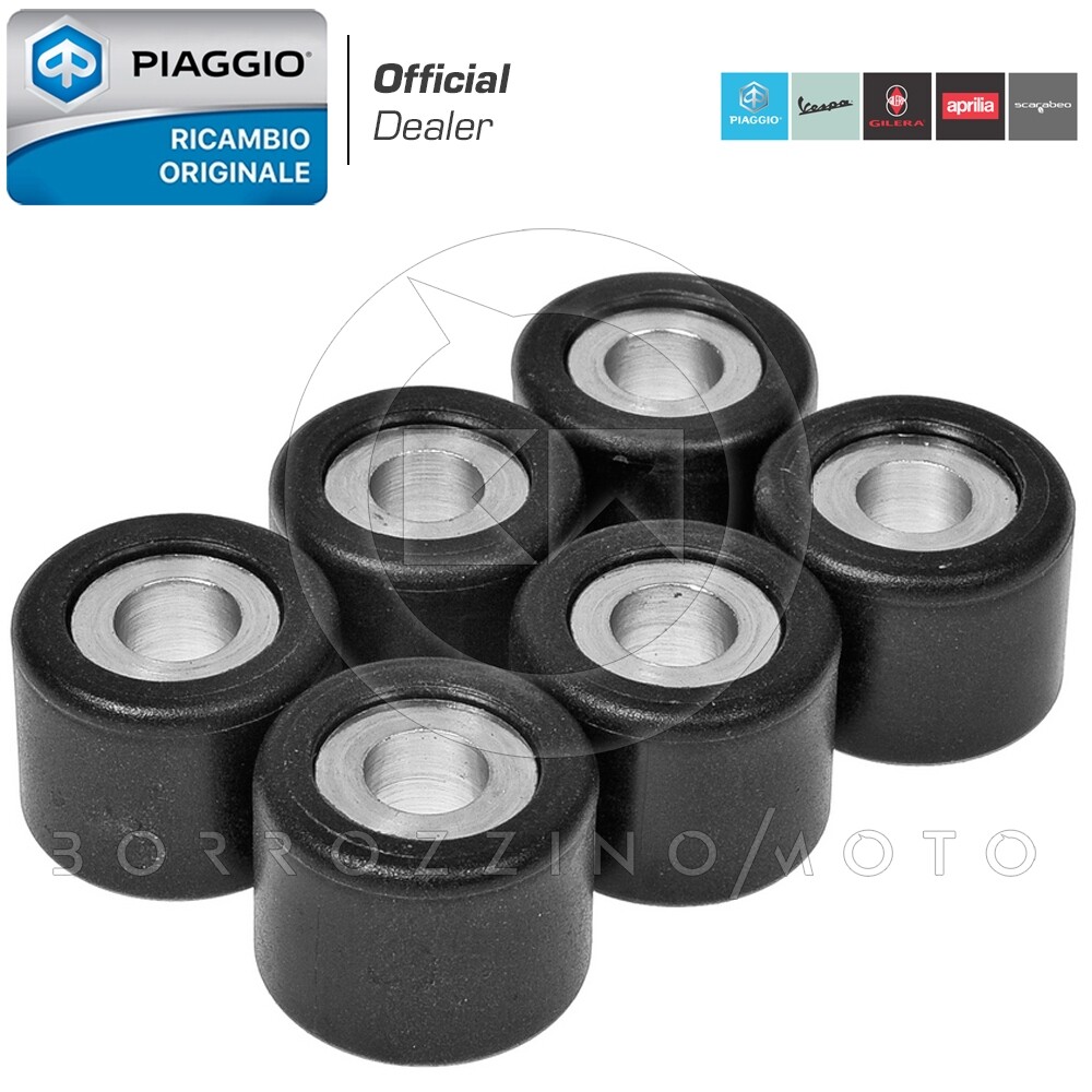 Rulli Variatore Scooter 15x12 Mm – 6,8 Grammi – Kit 6 Pezzi SIFAM – Tipo Originale