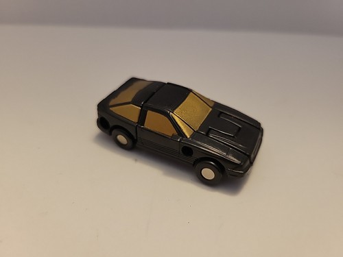 Vintage Transformers Mirco Teams Super Car Cyber Patrol Black Single 1990