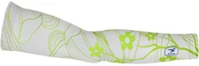 Sugoi Sonic Bicycle Cycling Thermal Arm Warmers White/Green - Large