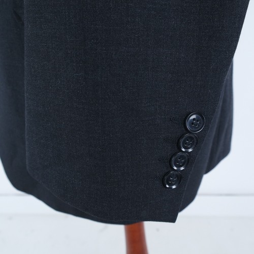 Mens Black Blazer 42R UK Size STONES Wool Sport Coat Jacket - Picture 8 of 13