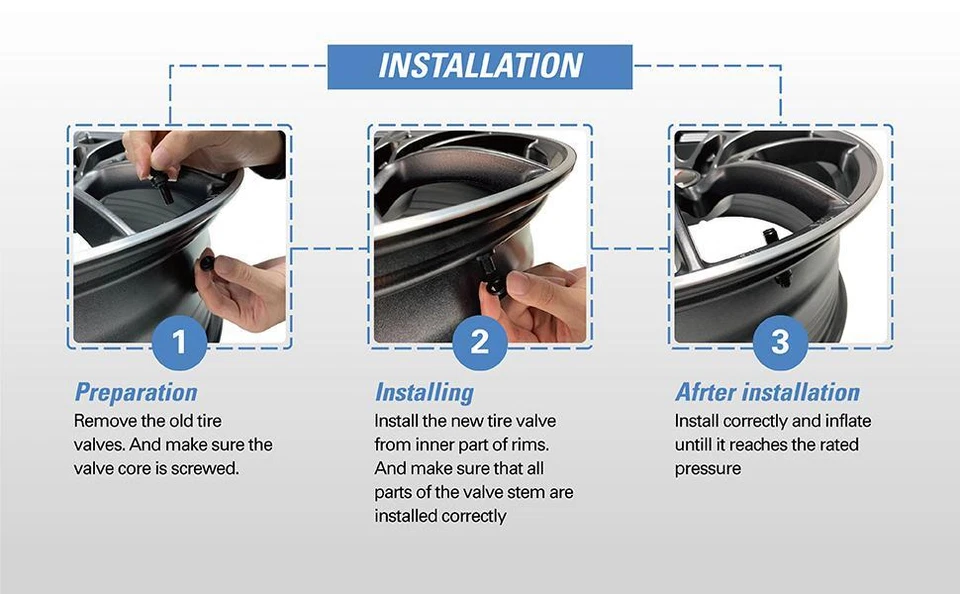 4Pcs TR48 Bolt On Tire Valve Stem BLACK alloy High Pressure Flush with Stem Cap - Image 4 of 4