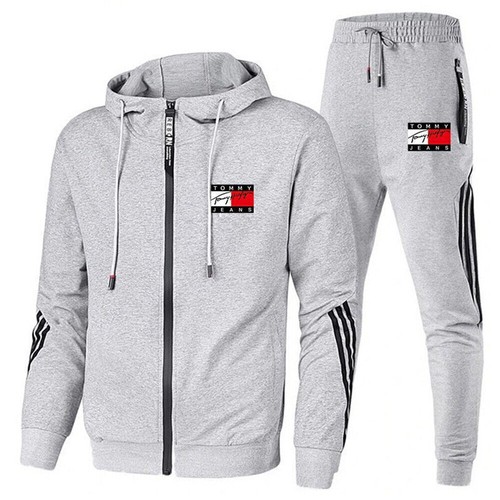 Men Tommy Jeans Tracksuit Hoodie Sweatshirt Coat Jogger Pants Sportswear Set * - Picture 11 of 16