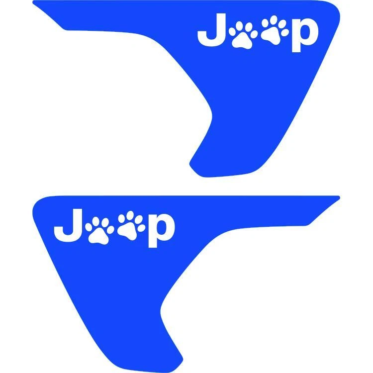 Insertos de guardabarros con estampado de pata para Jeep JL Wrangler JT 2018-2024  Foto 2 de 4