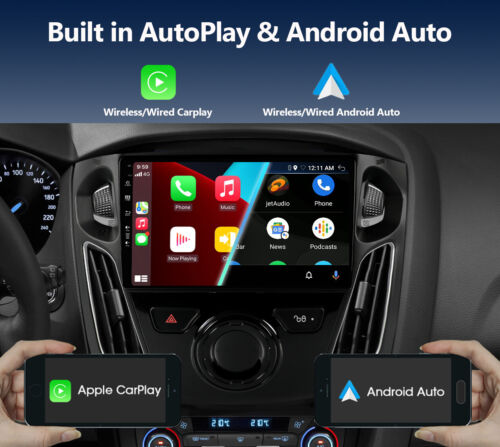 8-Core Android 14 CarPlay Autoradio Per Ford Focus 2012-2017 GPS Navi BT RDS MIC - Foto 4 di 17