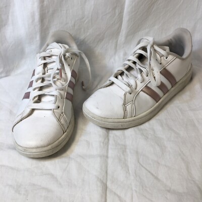 Adidas Womens Cloudfoam Advantage DA9524 White Rose Running Shoe Sneakers Size 8