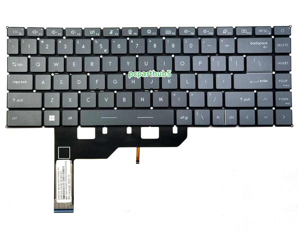 New MSI Creator 15 A10SE A10SF 15M A9SD A9SE A10SD A10SE Keyboard US Backlit