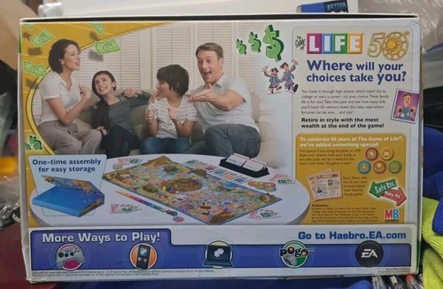 Hasbro Boardgame Game of Life - 50th Anniversary Ed Box EX - Picture 2 of 3