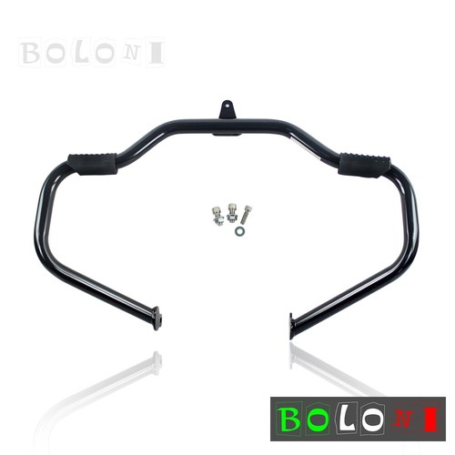 Highway Black 1-1/4 Engine Guard Crash Bar For Harley Touring Street Glide 09-20 - Picture 2 of 12