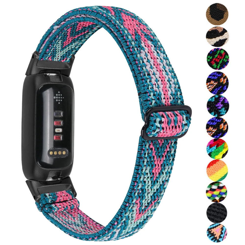 Elastic Nylon Sport Watch Band Strap For Fitbit Inspire 3