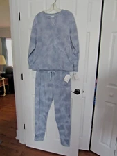 M Wonderly Loungewear/Pajama Set-Vintage Wash Crew Top &Jogger Pant-MSRP $96-NWT