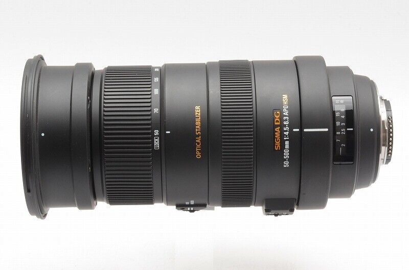 Sigma DG 50-500mm f/4.5-6.3 OS HSM DG Lens For Nikon for sale 
