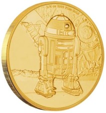 Gold Coin Star Wars Classics R2-D2 $25 2016-Niue - 1/4 Oz