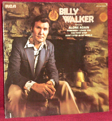 LP SEALED BILLY WALKER ALONE AGAIN 1976 RCA VICTOR  APL1-1489 ORIG PRESS