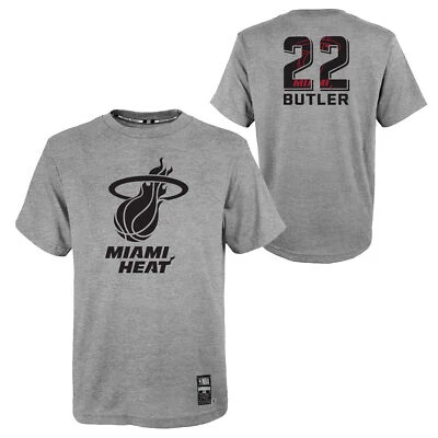NBA T-Shirt Miami Heat Jimmy Butler By the Numbers grau Basketball Shirt Tee - Bild 1 von 4