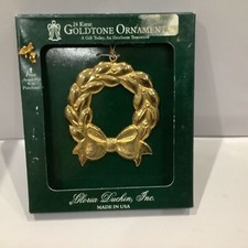 Gloria Duchin Inc, 24 karat Gold tone Ornament