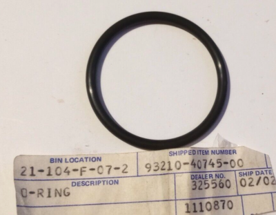 Yamaha O-Ring NOS 93210-40745-00 (L-9409) | eBay