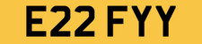 Effie Efie Fiona Number Plate Registration For Sale E22 Fyy Private Reg Efy Efi