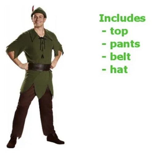 Peter Pan Costume Adult Disney Halloween Fancy Dress Sz XL - Picture 5 of 7