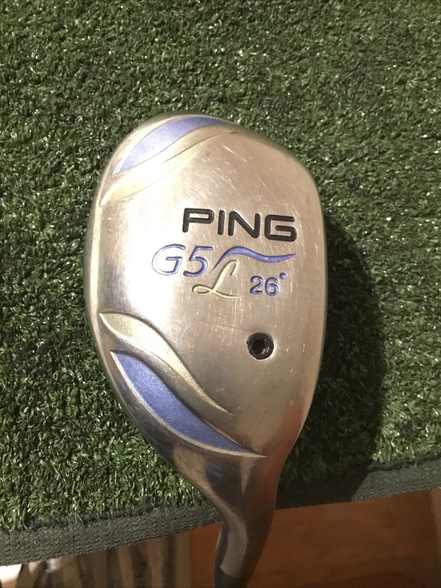 Set of 2 Ping G5L 26° & 30° Hybrids Ladies Graphite Shafts Ping Grips* Set of 2 Ping G5L 26° & 30° Hybrids Ladies Graphite Shafts Ping Grips*