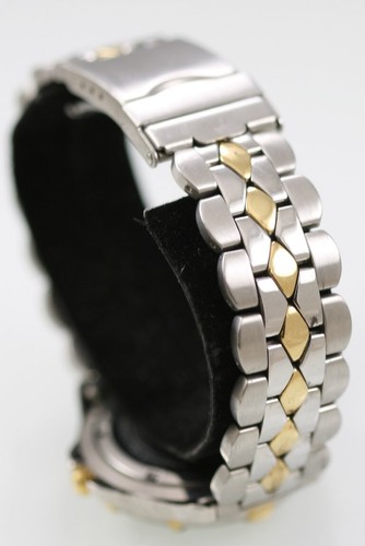 Relic Wet Men Watch Stainless Silver Gold St 50m Battery Date Champagne Quartz - Picture 2 of 6