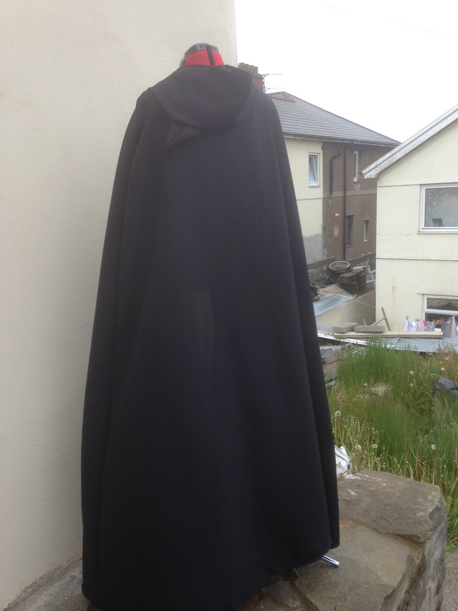 pointy hooded cloak black more colours available (C44) | eBay