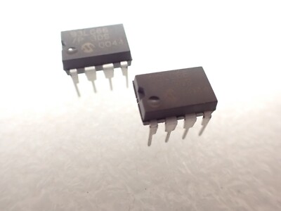 Microchip 93LC66/P EEPROM 512x8 oder 256x16 DIP8 UK LAGER x5 Stück