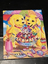 Lisa Frank Casey  Candy Golden Retriever Puppies Sundae Beach 2013 Vg