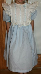 light blue victorian dress