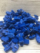 100 Pcs Blue Cable Connectors Quick Splice 18-14AWG Lock Wire Terminals Crimp