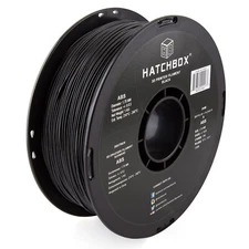 HATCHBOX ABS 1.75 mm 3D Printer Filament in Black, 1kg Spool