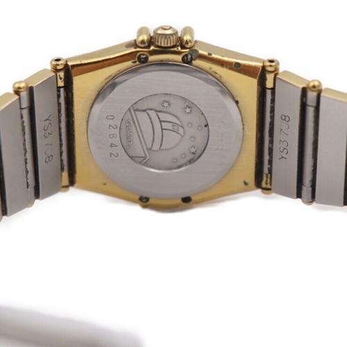 Omega Constellation Mini Watch 5313 Stainless Steel Gold Silver Quartz 22mm - Picture 9 of 10