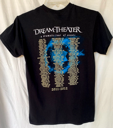 Dream Theater A Dramatic Turn of Events 2011-12 Europe Tour Concert T-shirt XL - Picture 2 of 2