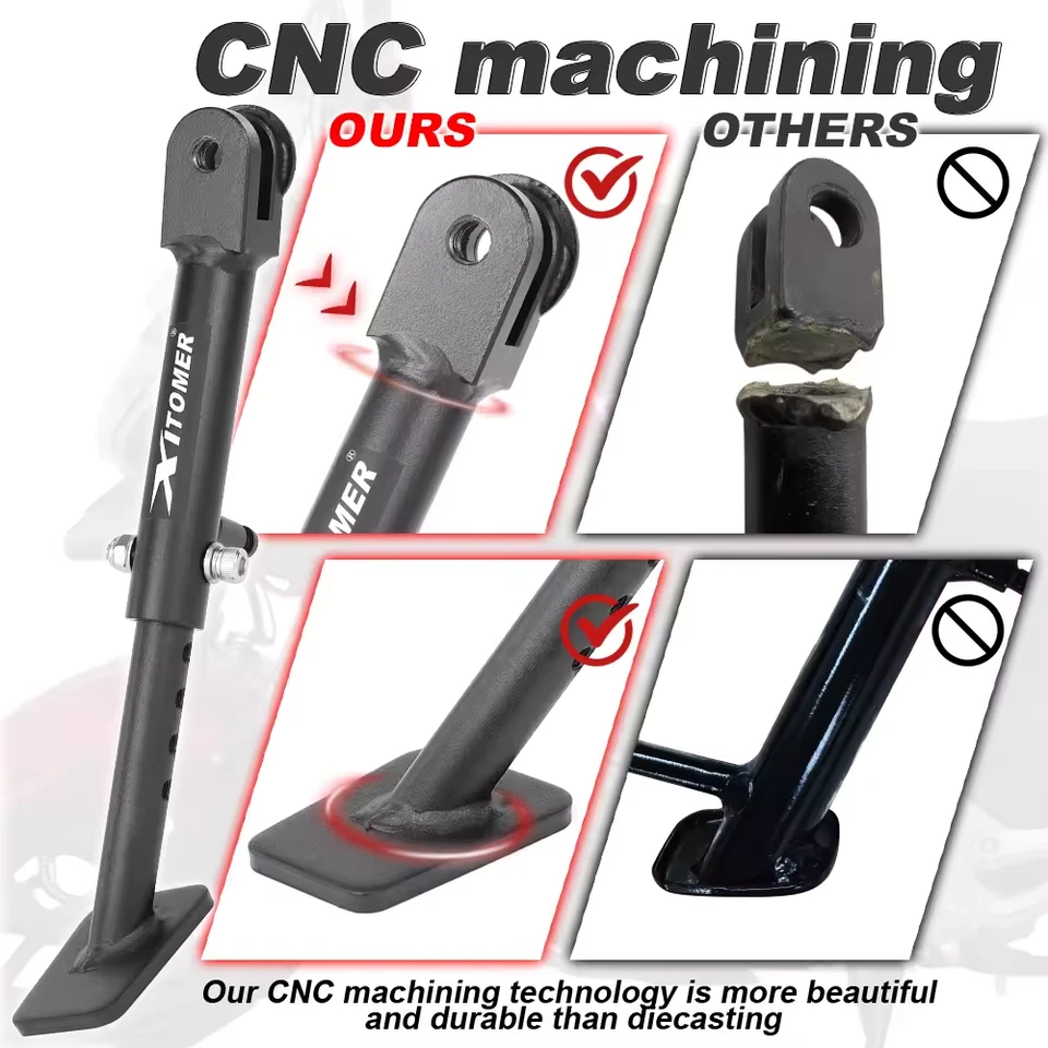 Soporte lateral ajustable Honda NC700S NC700X NC750S NC750X 2012-2020 Foto 3 de 4