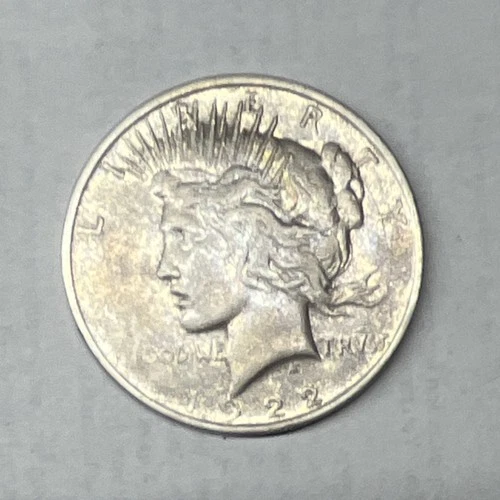 1922 D Peace Dollar $1 Silver Coin Circulated Business Strike Uncertified