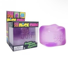   NEE DOH NICE CUBE SQUISHY TOY AUTHENTIC 1 PC PURPLE,PINK,BLUE  
