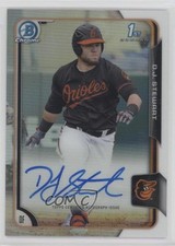 2015 Bowman Draft Chrome Draft Pick Auto Refractor DJ Stewart #BCA-DST Auto 2x4