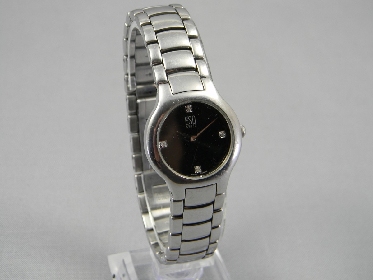 ESQ Silver-Tone Women\'s Bracelet Watch - Silver Dial ESQ Swiss Womens Watch Silver Dial Two Tone Stainless Date  main image 4