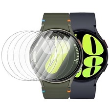6 Pack Tempered Glass Screen Protector For Samsung Galaxy Watch 44mm Anti-Fog